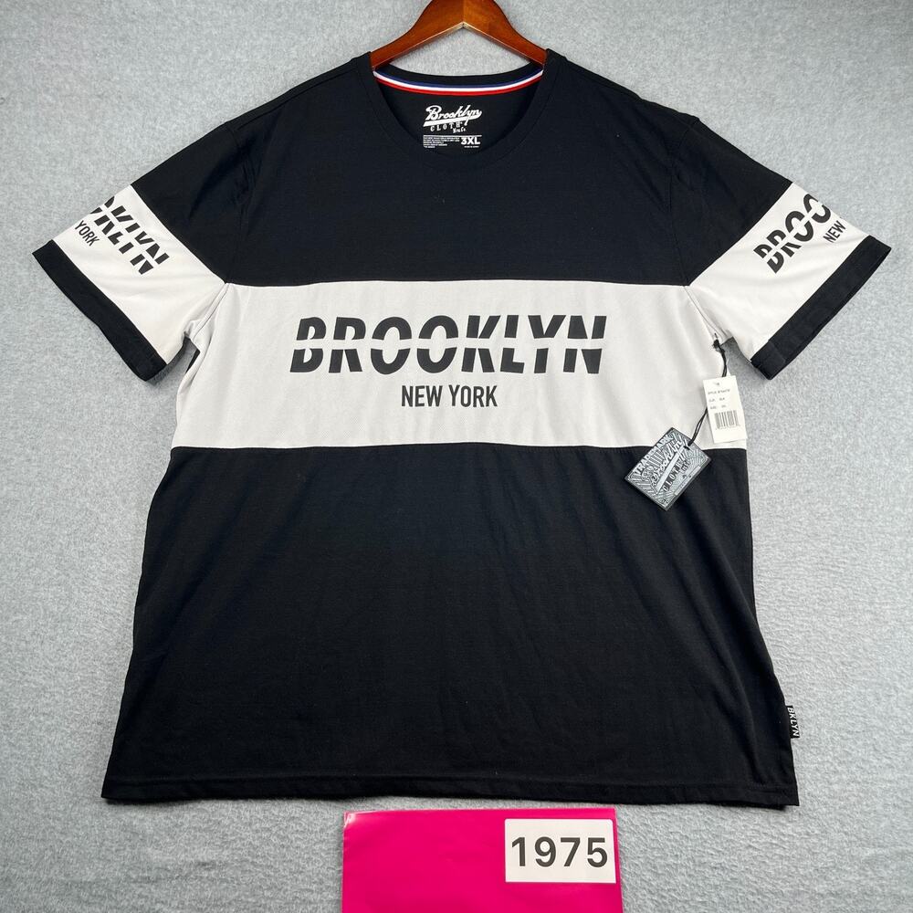 Brooklyn Cloth Graphic Print T Shirt Black White Mens 3XL NEW NWT